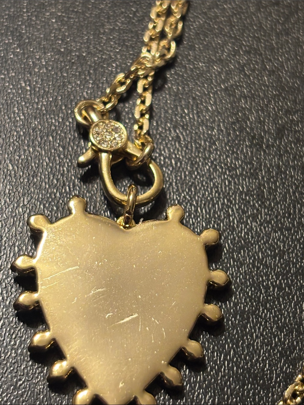 Stella & Dot Stevie Heart Necklace Gold Heart Sunburst Pendant Necklace - Picture 2 of 10